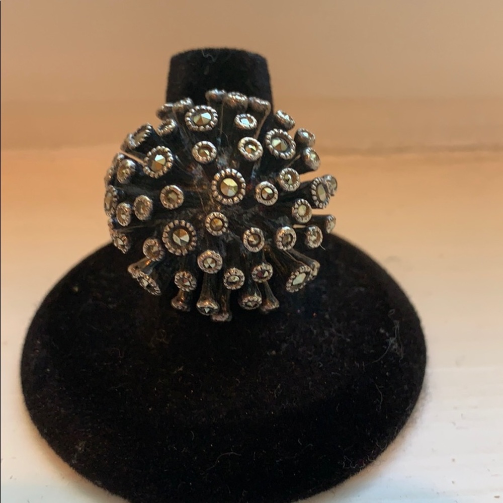 Sterling Silver and Marquisate Ring
